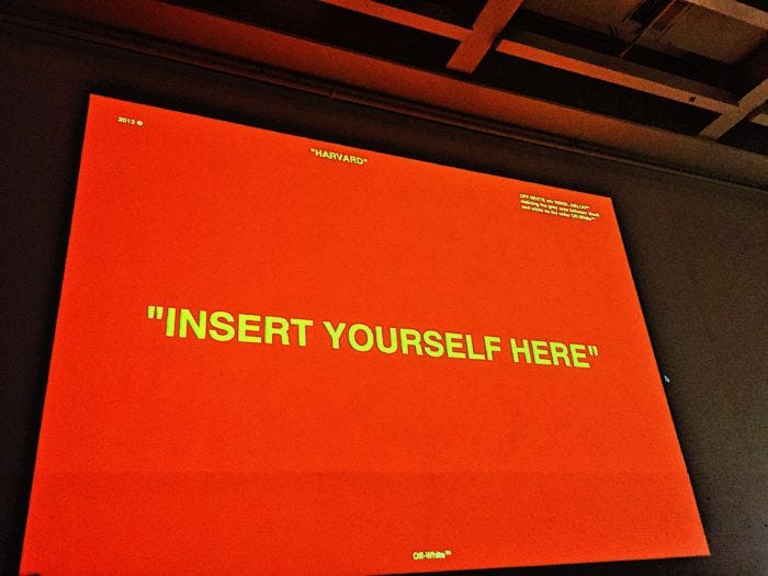 Abloh Reveals Design Techniques at Harvard Lecture - The Heights