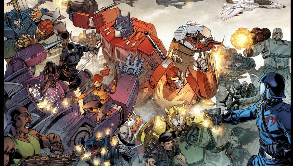 An illustration of Hasbro's Cinematic Universe An illustration of Hasbro's Cinematic Universe