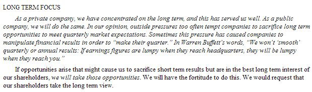 Google Long Term View Google Long Term View