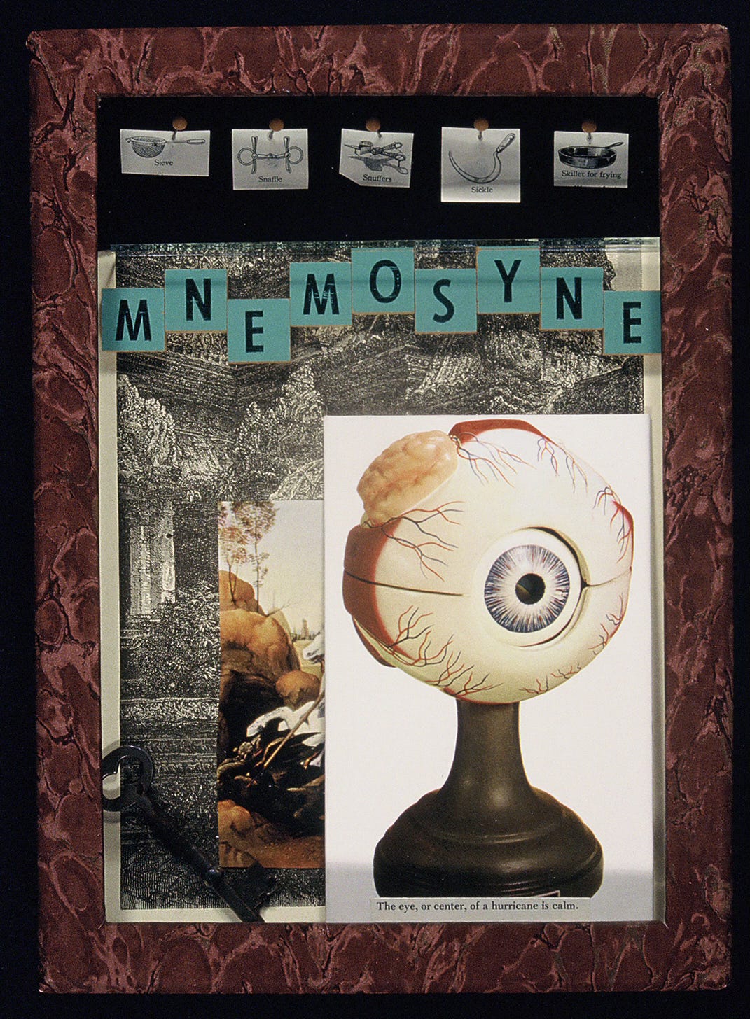 Boxed assemblage by Frank Turek, titled Wellspring