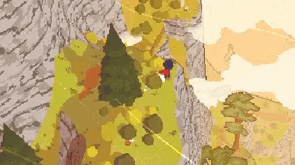 Gliding animation in A Short Hike