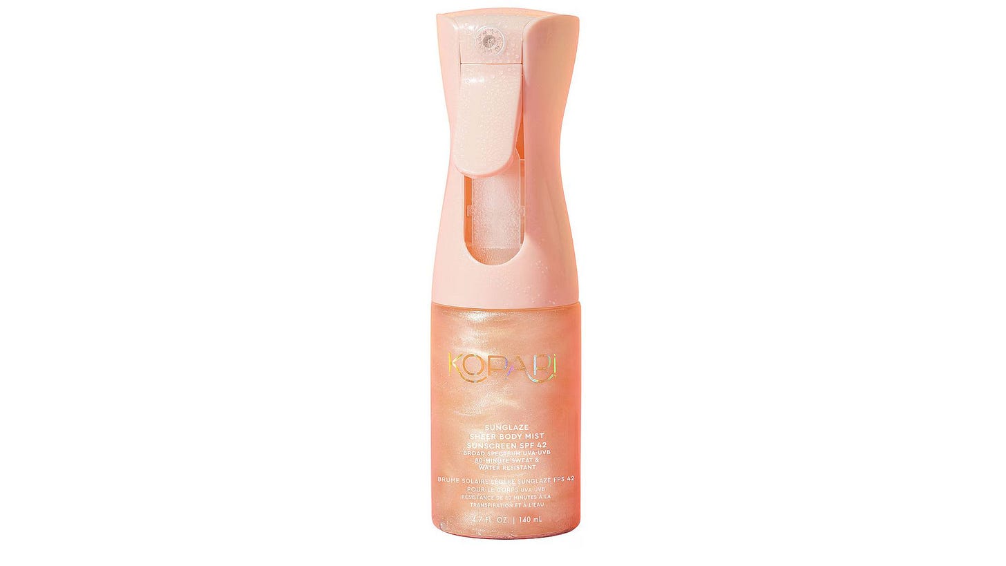 the image of Kopari Sunglaze Sheer Body Mist Sunscreen SPF 42