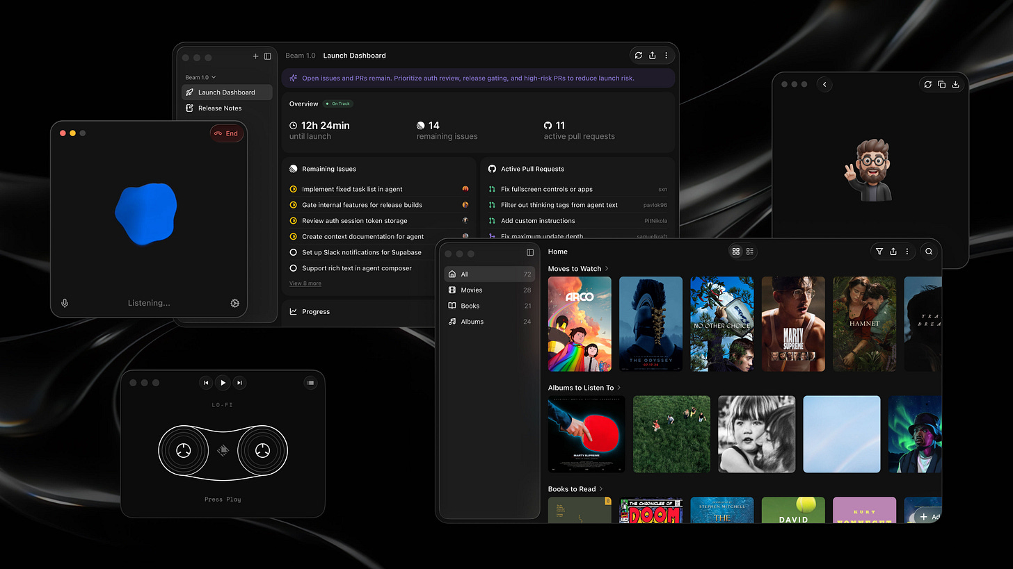 Launch dashboards, music players, and more. All real apps built with Glaze. Launch dashboards, music players, and more. All real apps built with Glaze.