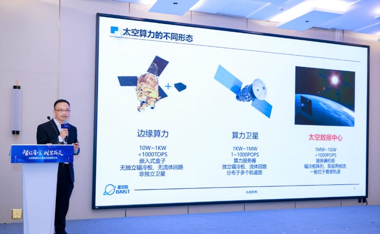 A slide showing step-by-step application plans of computing capabilities from the Astro-Future Institute, as shown by a representative in November 2025. A slide showing step-by-step application plans of computing capabilities from the Astro-Future Institute, as shown by a representative in November 2025.