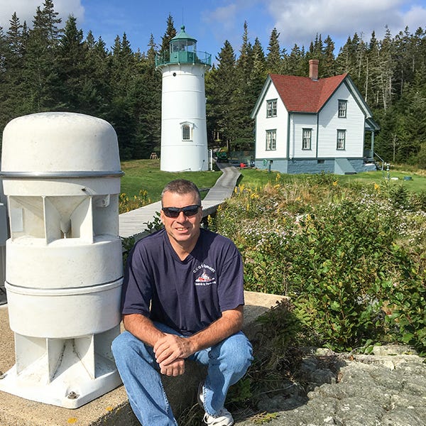 Bob Trapani, Jr. at Little River Lighthouse, Cutler, Maine. Bob Trapani, Jr. at Little River Lighthouse, Cutler, Maine.