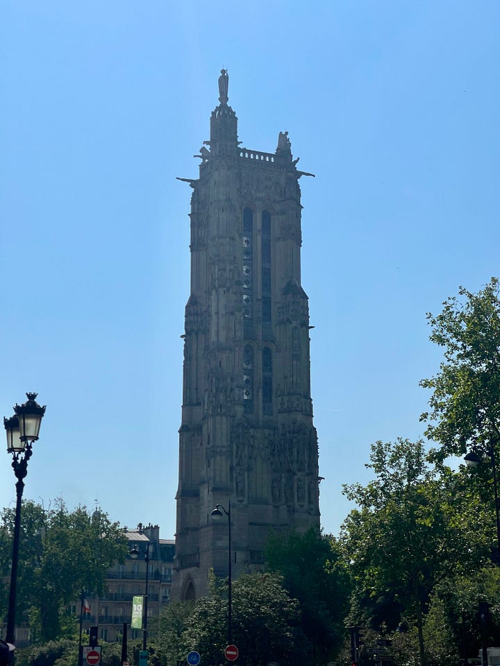 Tour Saint Jacque - all that remains of a 16th century church.