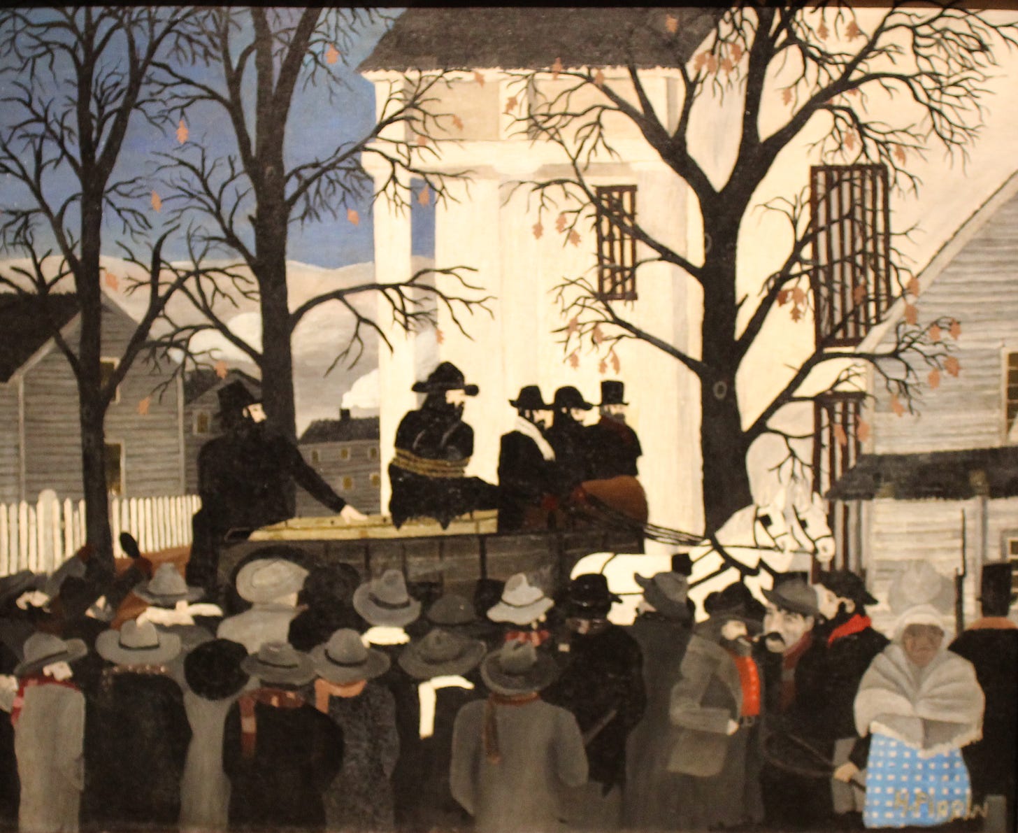 John Brown Going to His Hanging by Horace Pippin John Brown Going to His Hanging by Horace Pippin