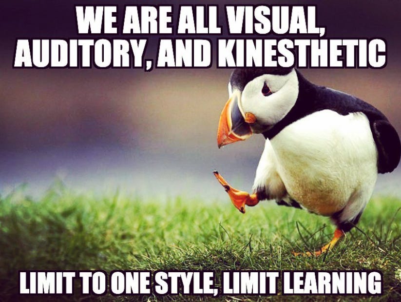 We are all VAK Learners 