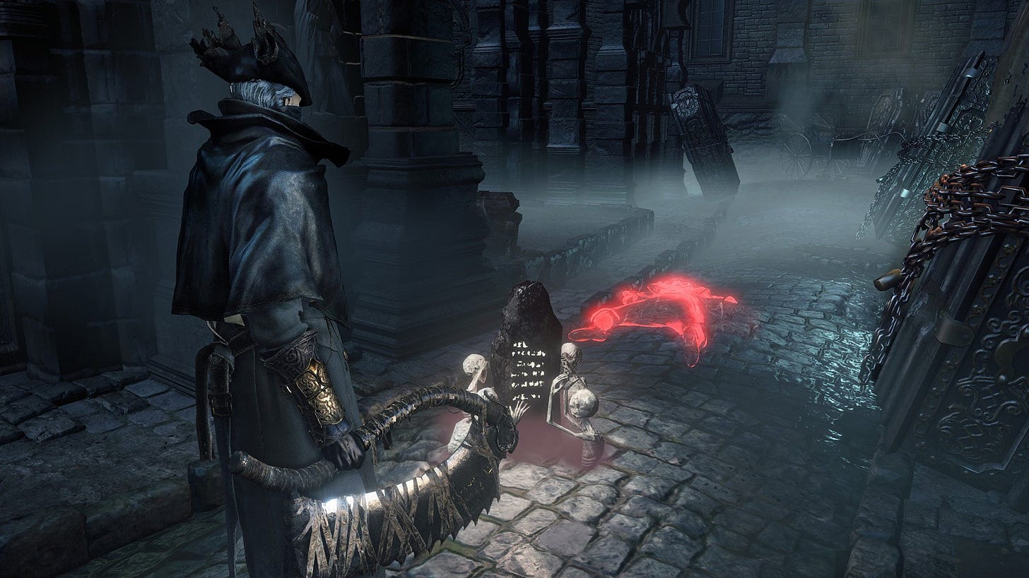 Bloodborne screenshots introduce online features - Gematsu