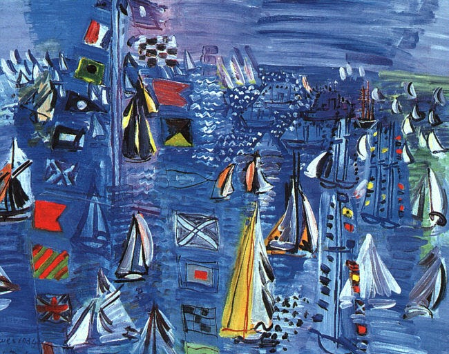 Regatta at Cowes, 1934 - Raoul Dufy