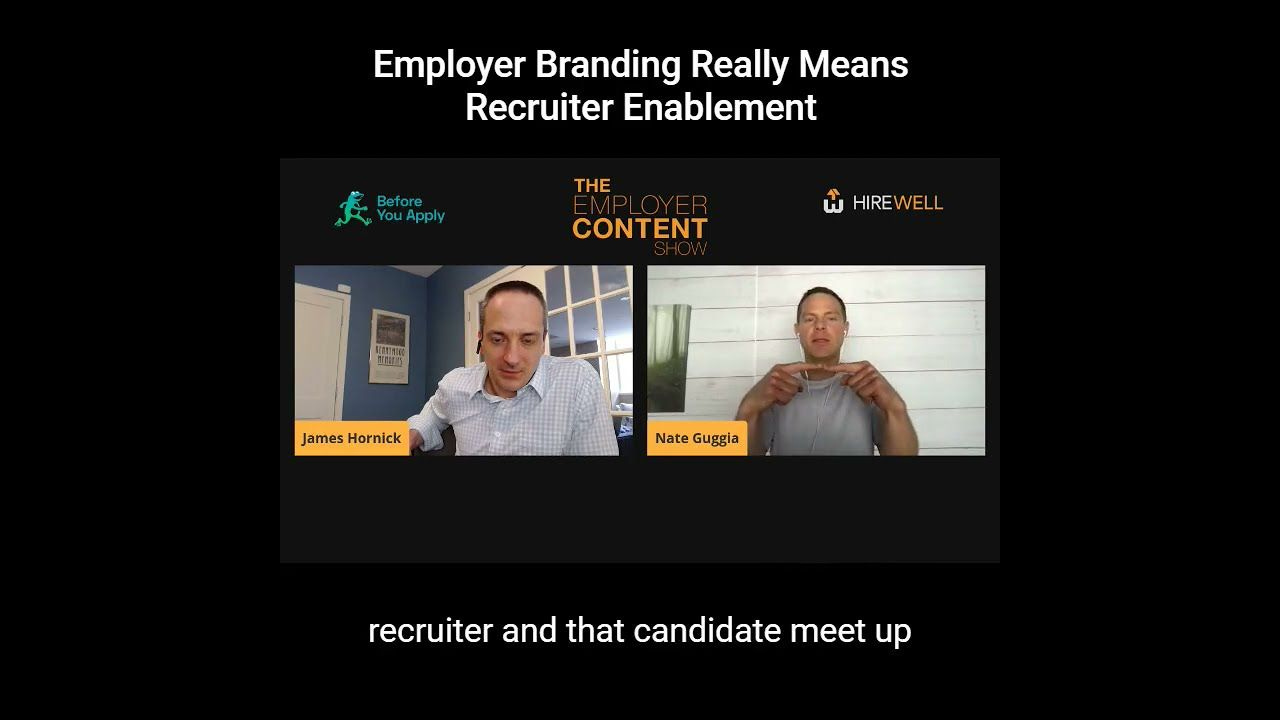 What I Actually Want is Recruiter Enablement What I Actually Want is Recruiter Enablement