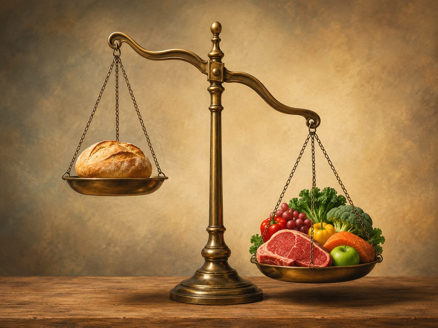 Overloaded Harvest Balance Scale
