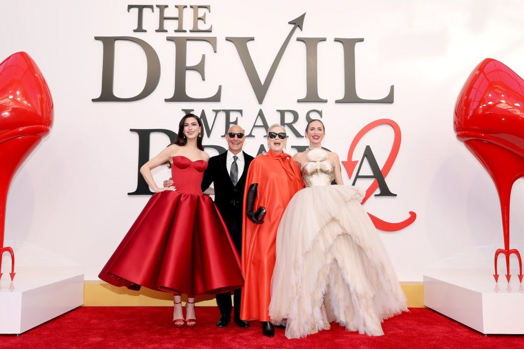 Première de O Diabo Veste Prada 2 reúne looks marcantes