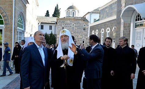 With Patriarch Kirill of Moscow and All Russia