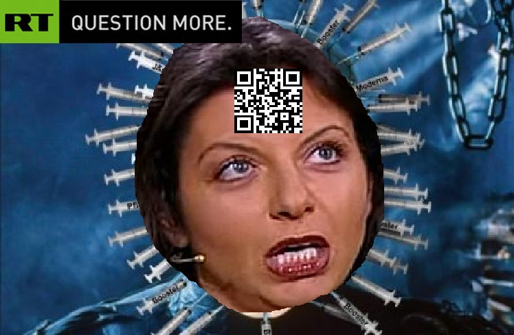 RT's editor-in-chief screeches at unvaxxed vermin: "STAY AWAY FROM ME"; former employee accepts her generous offer!