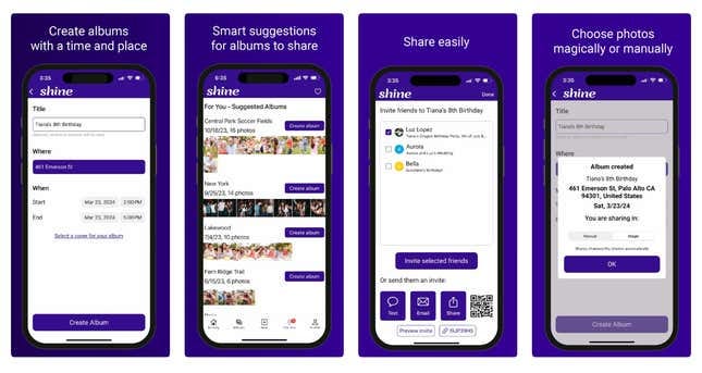 A screenshot of the Shine app on Apple's App Store.