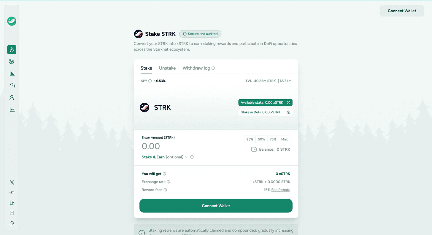 Endur (Liquid STRK & BTC staking)