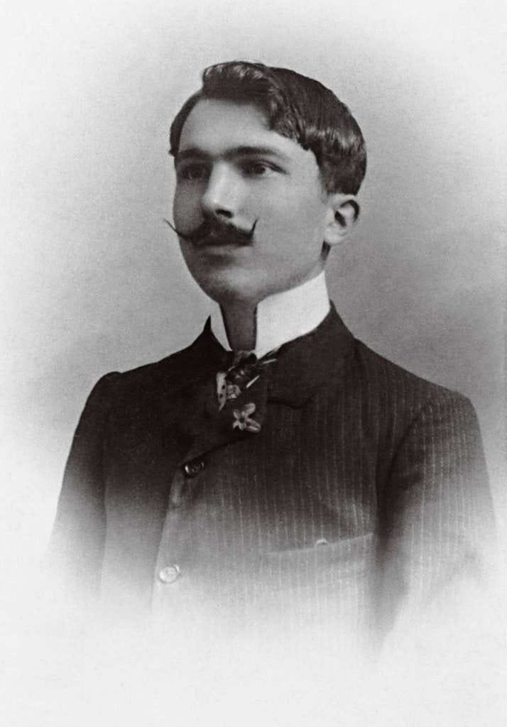 A photograph of Nikos Kazantzakis from 1904