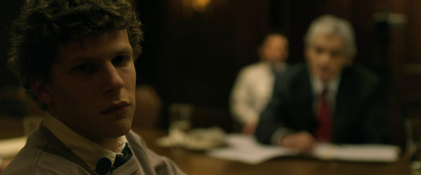One Perfect Shot on X: "THE SOCIAL NETWORK (2010) Cinematography by Jeff  Cronenweth Directed by David Fincher Explore more shots in our database:  https://t.co/z8qbeAhwjA https://t.co/2BiKfie0Tm" / X