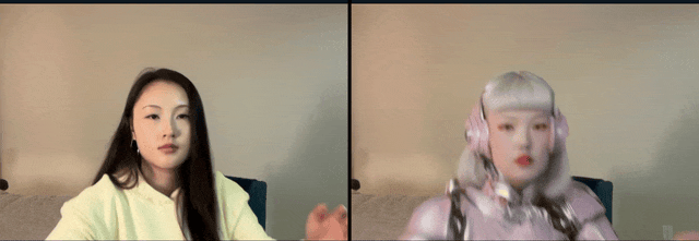 Animated demonstration showing active vision capabilities with zoom and pan functionality