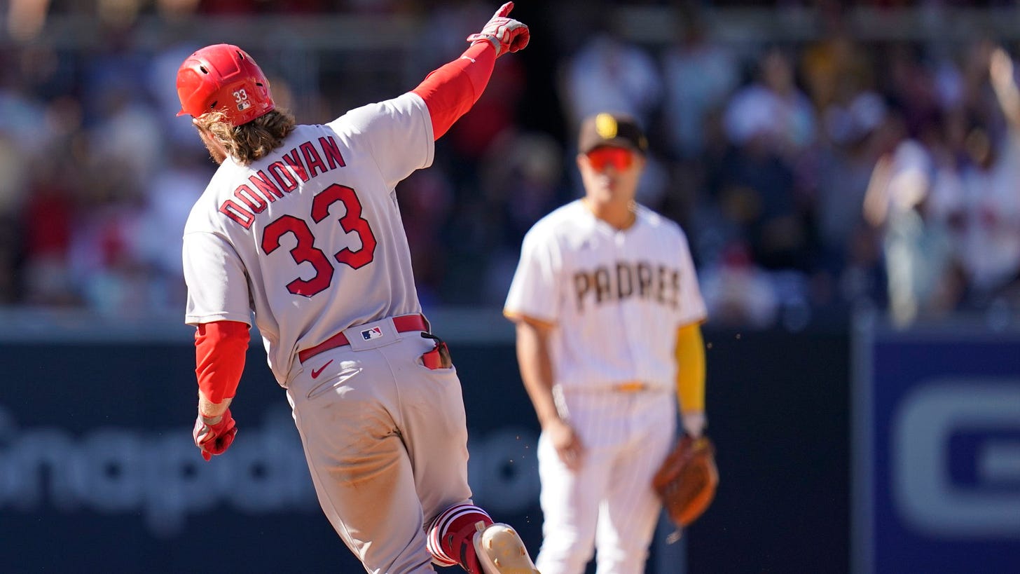 Donovan's grand slam carries Cardinals over Padres 5-4 National News -  Bally Sports