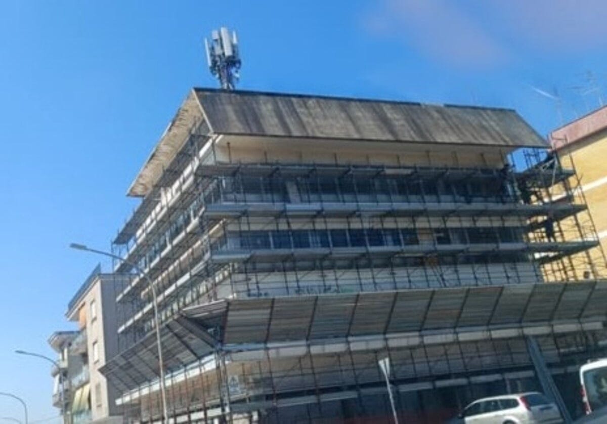 Il cantiere di piazza delle Camelie (foto Fabio Piattoni)