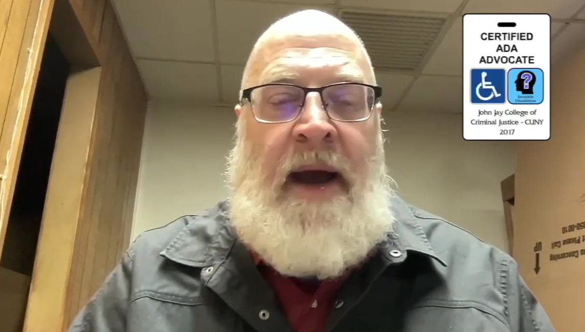 Corrupt Judge Jeffrey Moreland CHOKES on the bench when challenged with ADA!