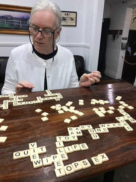 Handmade game, playing banagrams, prizes