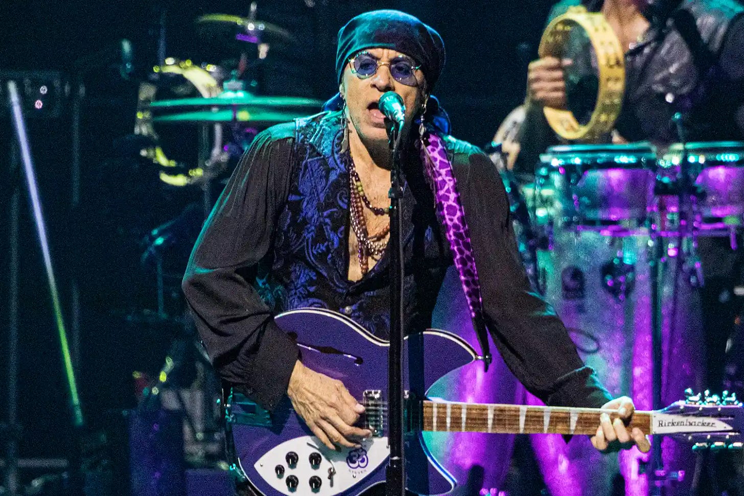 Stevie Van Zandt of Bruce Springsteen and the E Street Band performs on stage at Pechanga Arena on March 25, 2024 in San Diego, California.