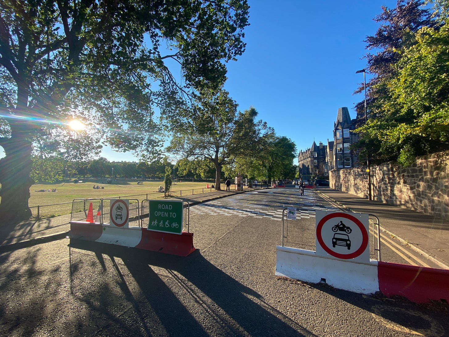 Modal filter at the entrance of James Gillespie's school.