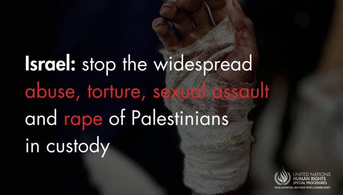 SDE Teiman Exposes Israeli Systemic Rape