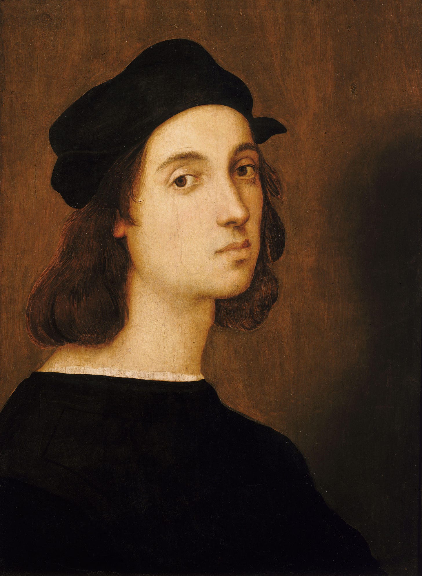 Raphael self portrait Uffizi