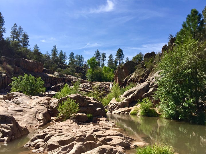 Payson Az Travel pockets of water and little oasis off to the side