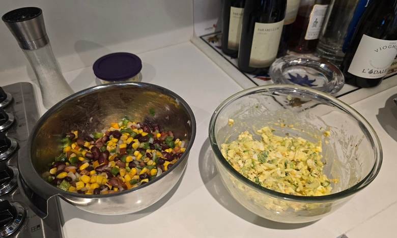 A bowl of food on a counter

AI-generated content may be incorrect.