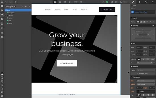 Webflow vs WordPress CMS editor