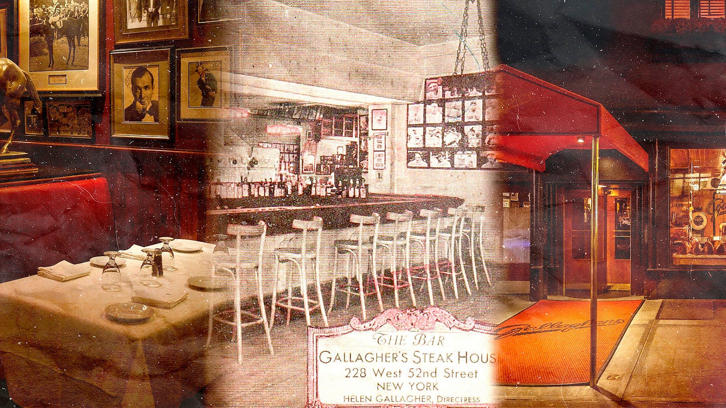 Gallaghers Steakhouse Was Once The Prime Speakeasy In NYC