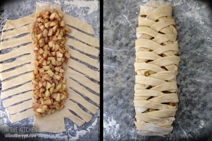 Braided Fruit Danish - Braiding Example Braided Fruit Danish - Braiding Example