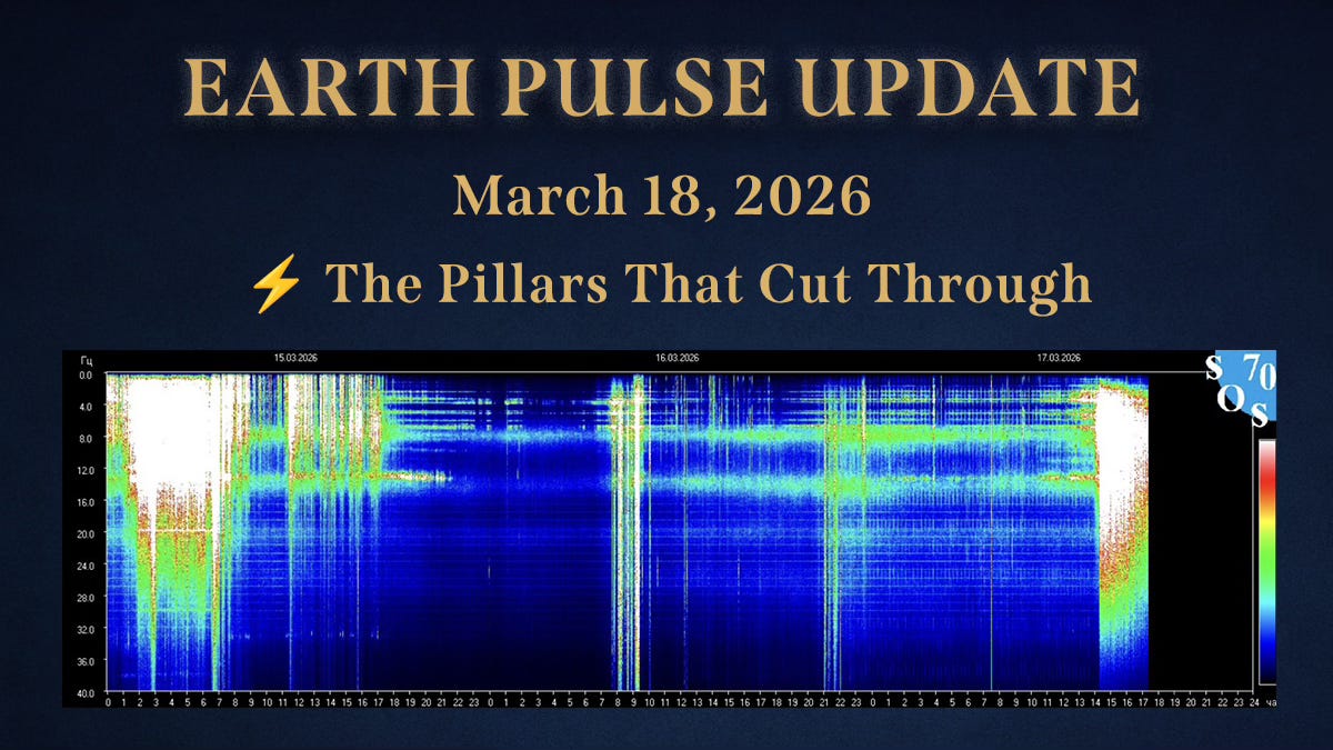 ⚡Earth Pulse Update - Mar 18 | ⚡ The Pillars That Cut Through