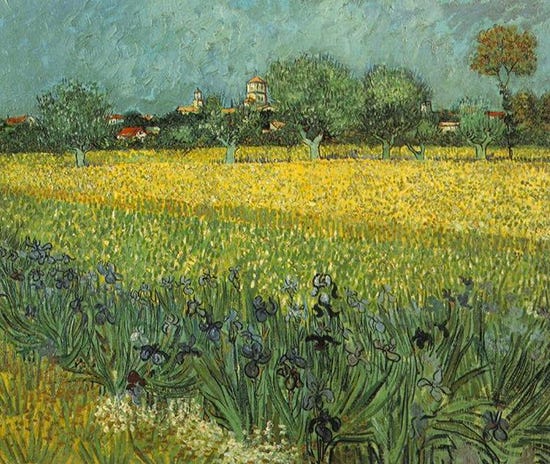 View of Arles with Irises by van Gogh View of Arles with Irises by van Gogh