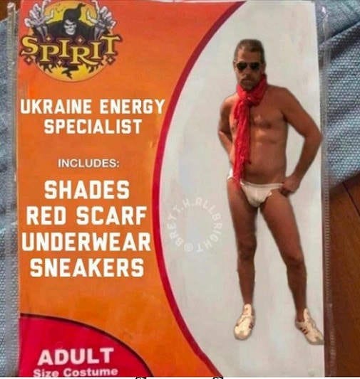 spirit halloween ukraine energy specialist hunter biden costume spirit halloween