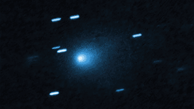 Interstellar comet 3I/ATLAS seen by Hubble. Interstellar comet 3I/ATLAS seen by Hubble.