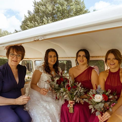 Holly and toms wedding day