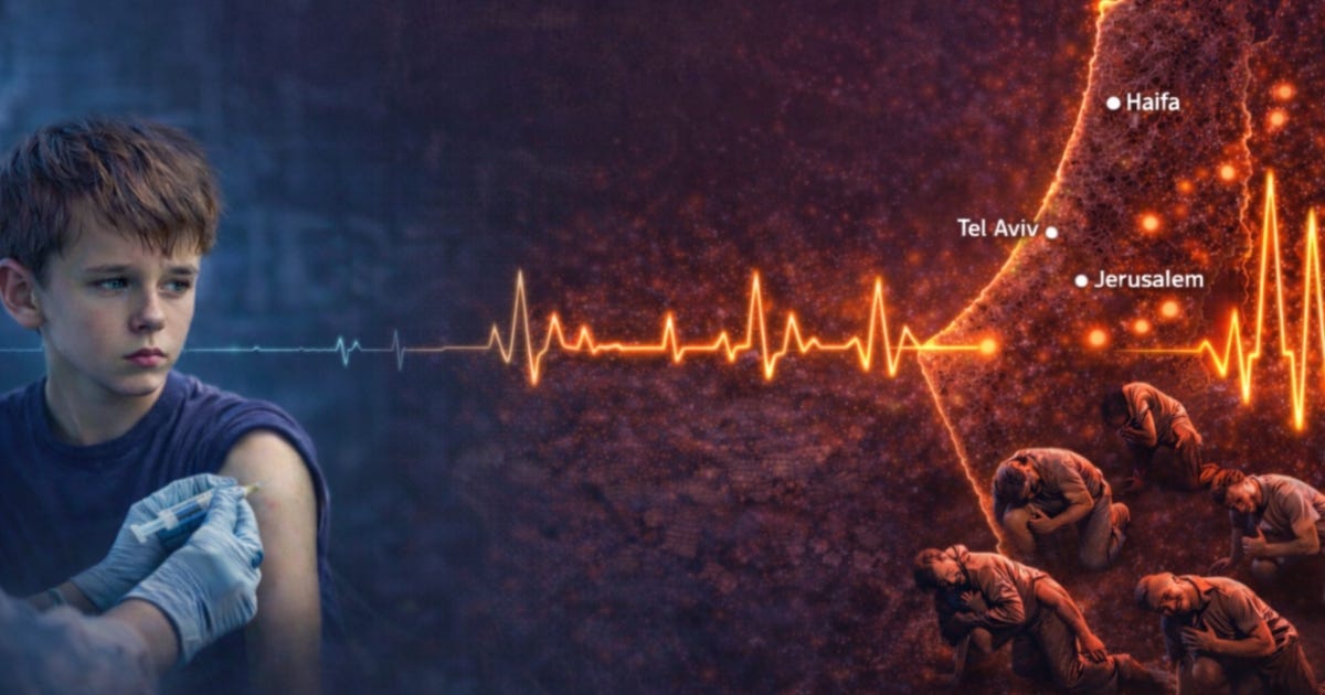 STUDY: Israeli FOIA Data Reveals Massive Heart Injury Spike in Children Immediately After mRNA Shot Rollout