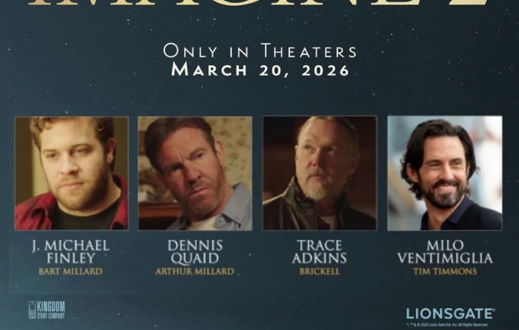 ‘I Can Only Imagine 2’ Sees March 2026 Release Date + Offers Opportunity To Be an ‘Extra’ on Set