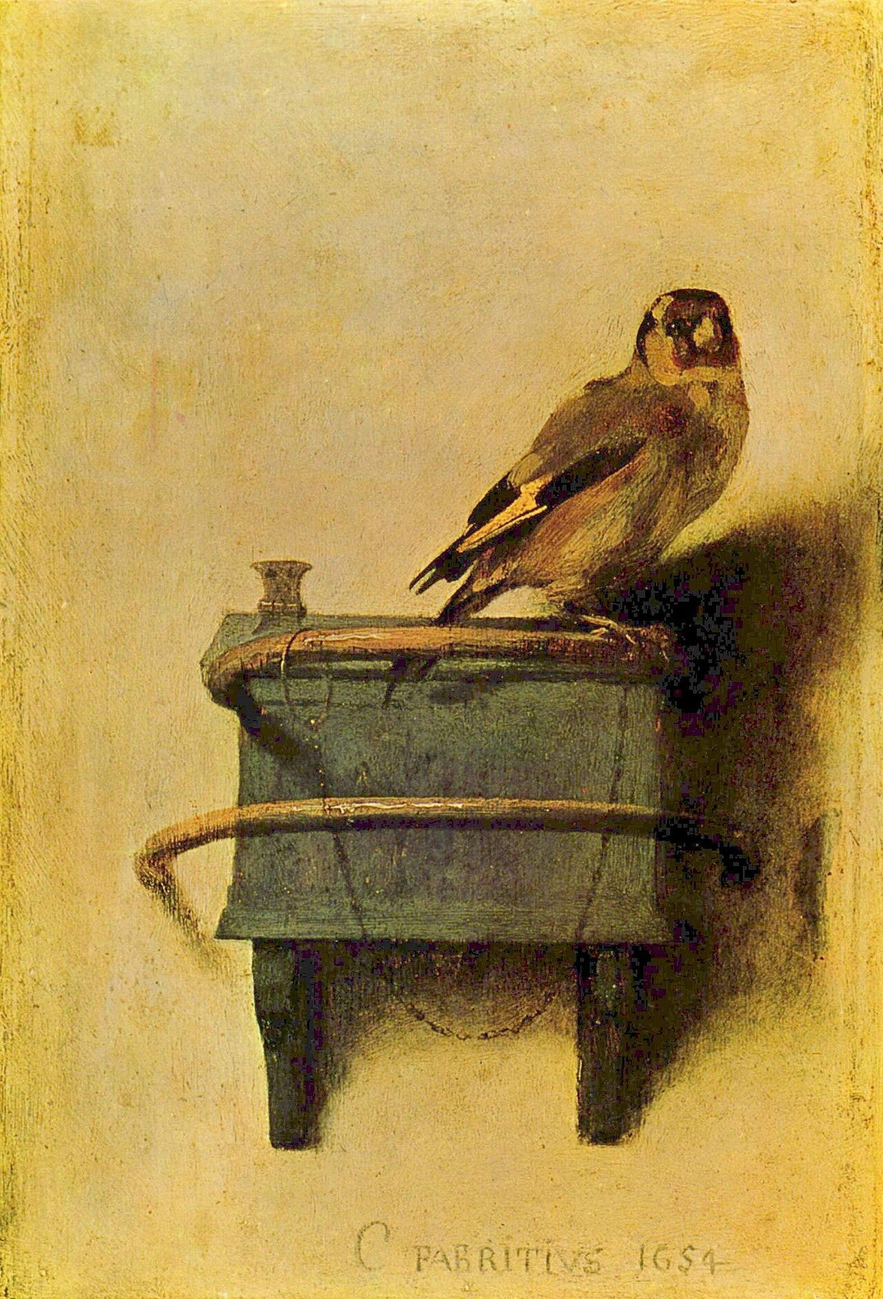 Carel Fabritius, The Goldfinch, 1654 Carel Fabritius, The Goldfinch, 1654