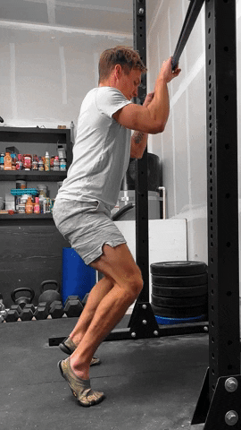 Brian demonstrates tear drop squats. Brian demonstrates tear drop squats.