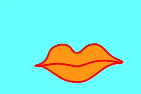 Animated lips blow a kiss that turns into a heart. Animated lips blow a kiss that turns into a heart.