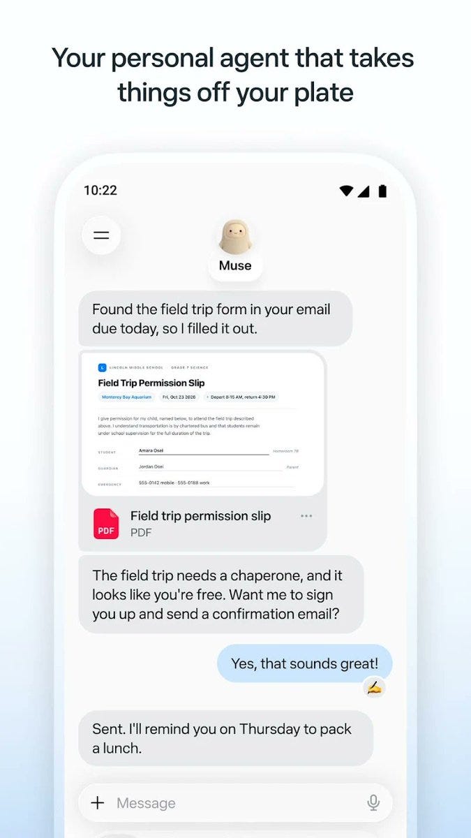 Metas Muse-Agent geht in die geschlossene Alpha: proaktiver Assistent für Ziele, Termine und Aufgaben Metas Muse-Agent geht in die geschlossene Alpha: proaktiver Assistent für Ziele, Termine und Aufgaben