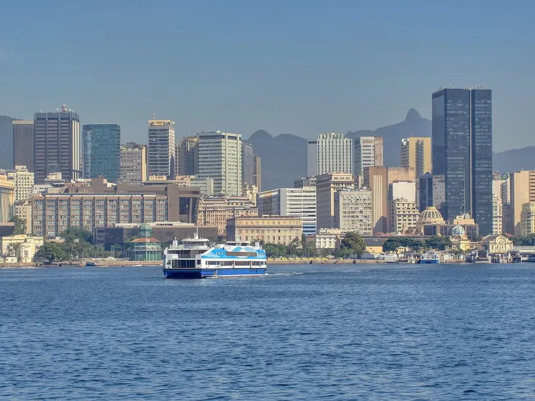 View of Rio from Barcas Niteroi to Rio