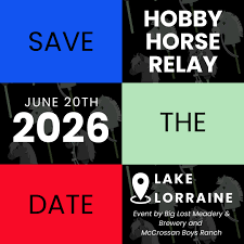 McCrossan - 🐴 Spots are still open for the 2026 Hobby Horse Relay happening June 20th around Lake Lorraine! Gather your team of 4 and get ready for a day full of McCrossan - 🐴 Spots are still open for the 2026 Hobby Horse Relay happening June 20th around Lake Lorraine! Gather your team of 4 and get ready for a day full of